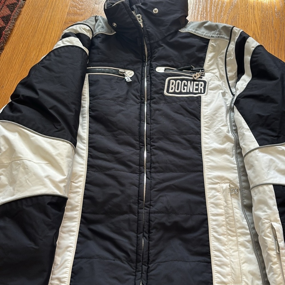 BOGNER Black and White Quilted Jacket
